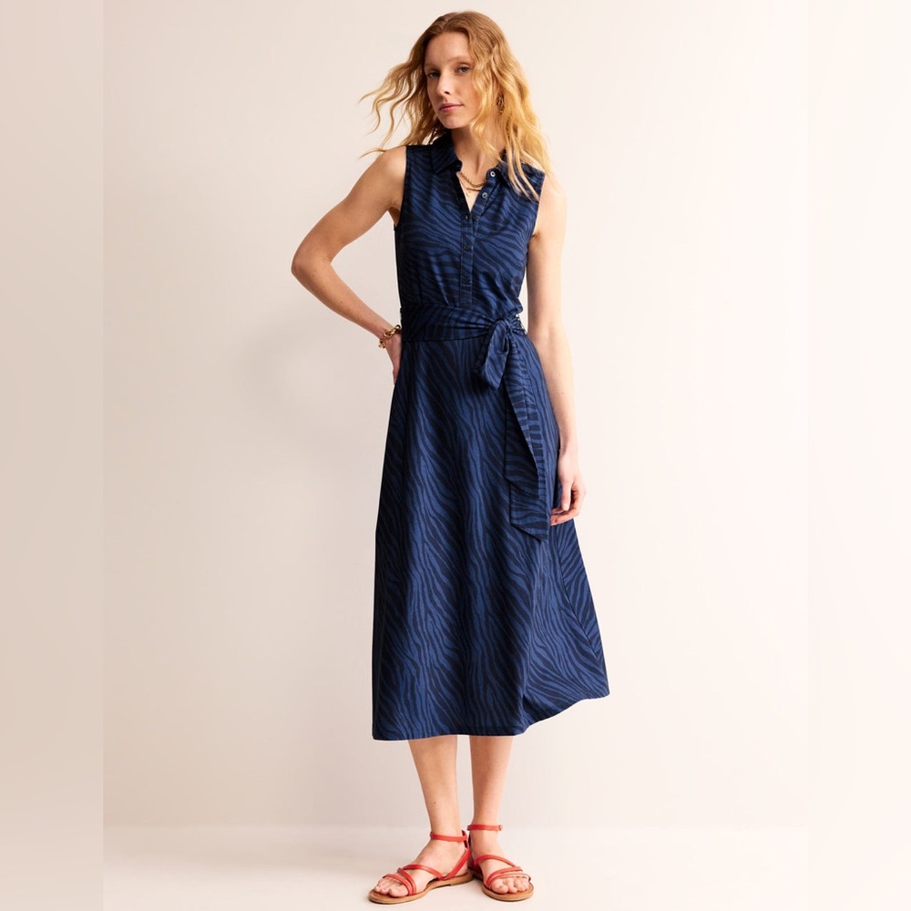 Boden Navy Midi Dress